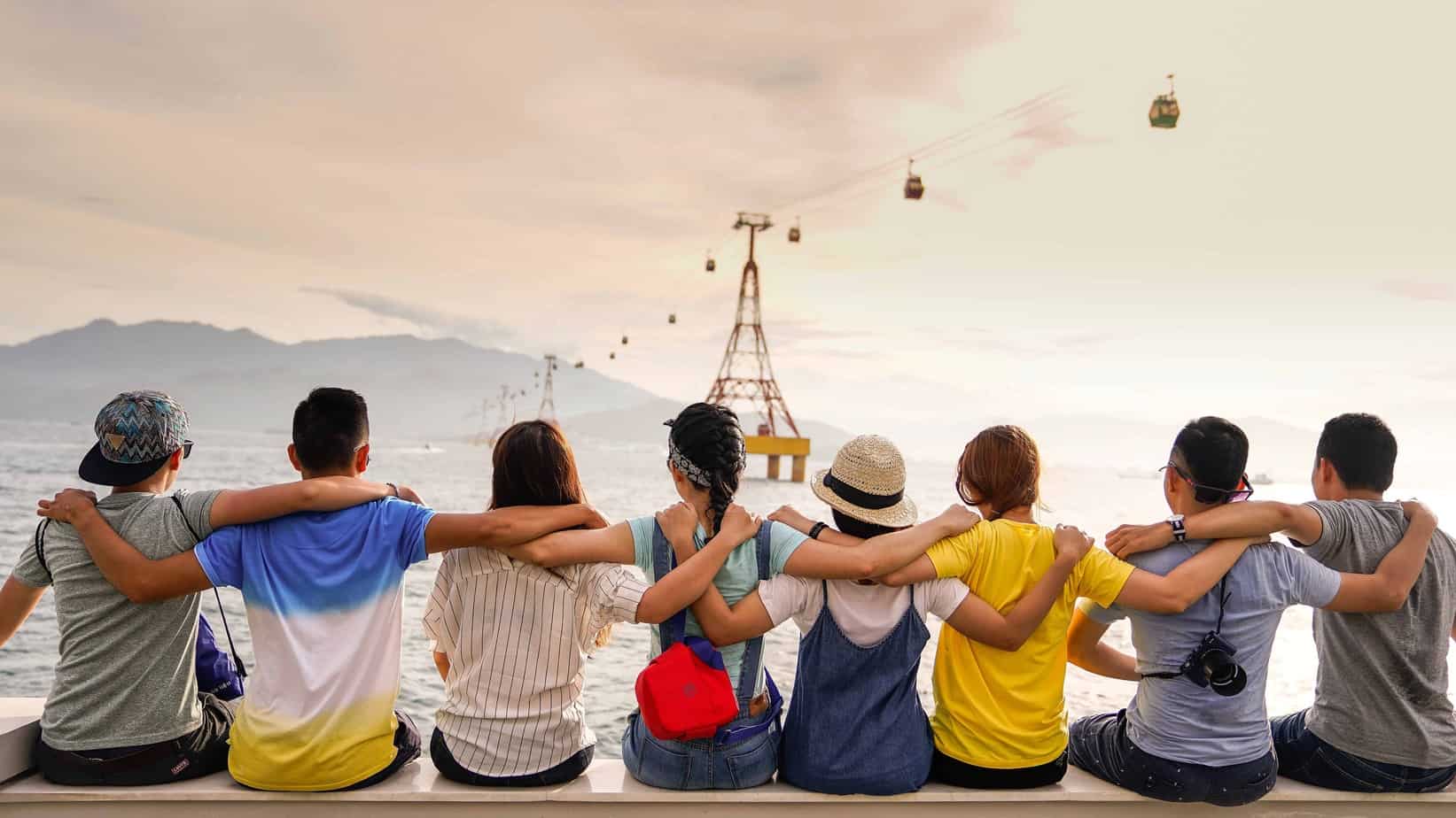 a group of people