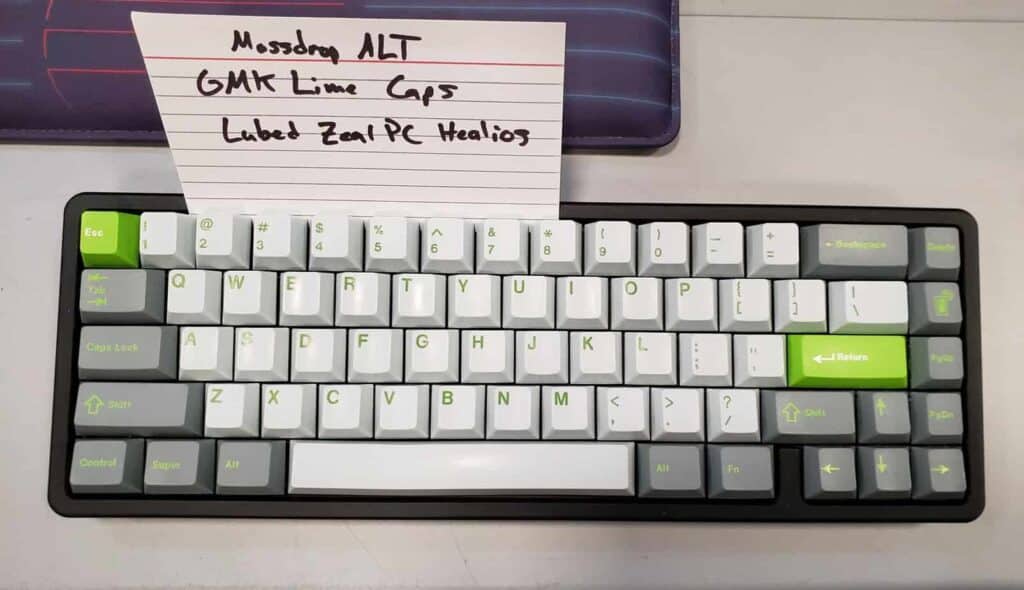 GMK Lime Cap Keycaps