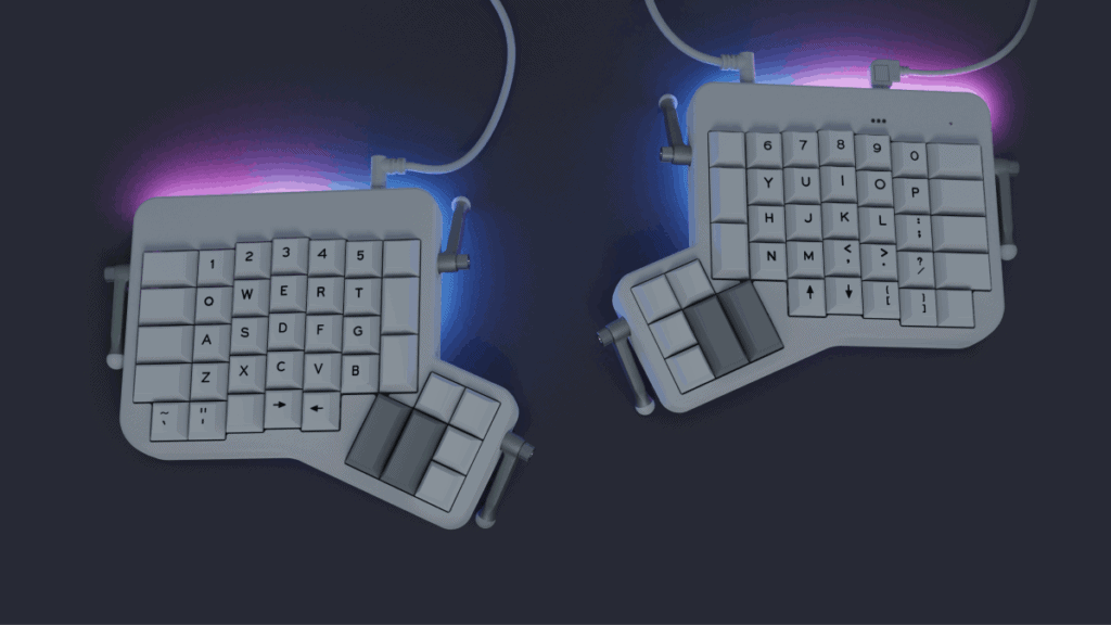 Ergodox EZ split ortholiner keyboard