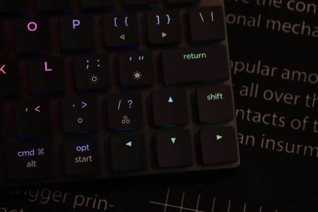 Arrow keys on Nuphy Nutype F1