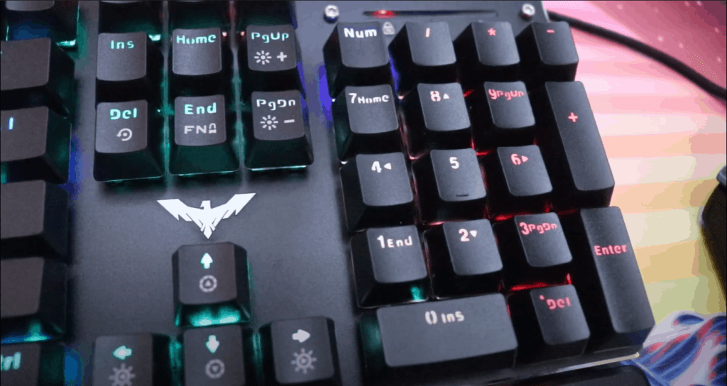 Close up of the Havit Keyboard