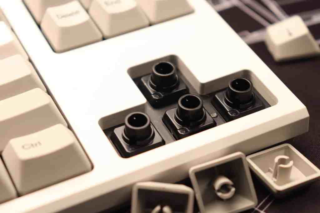 Topre switches on a mechanical keyboard