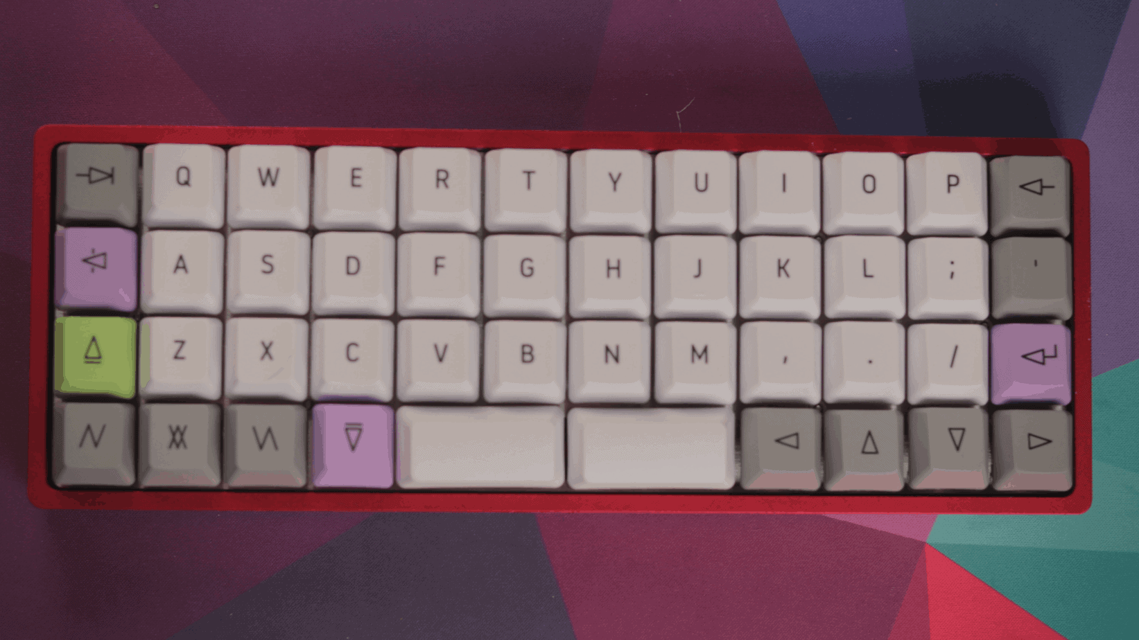 Ortholinear Keyboard Layout