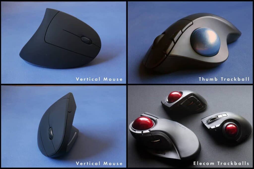 vertical mouse with trackball