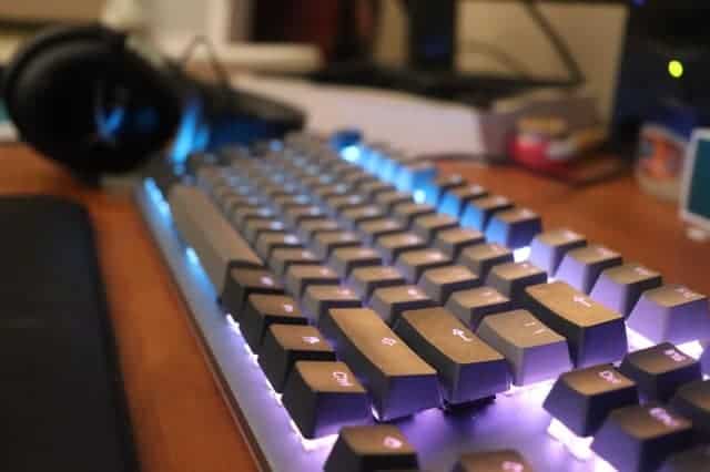 Close up of the keycaps on the Drop CTRL